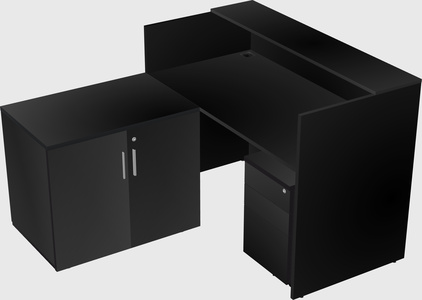 L-shaped modular reception
