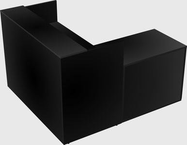 L-shaped modular reception