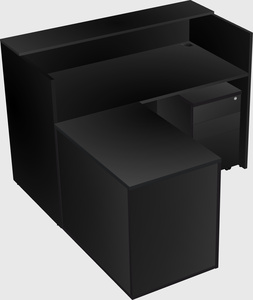L-shaped modular reception