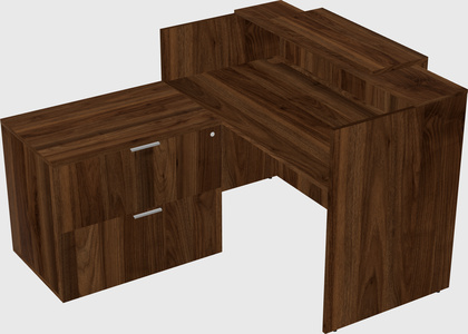 L-shaped modular reception