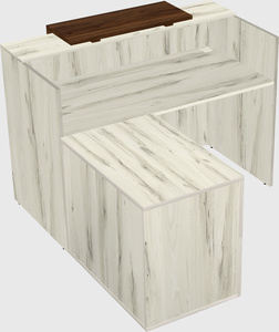 L-shaped modular reception