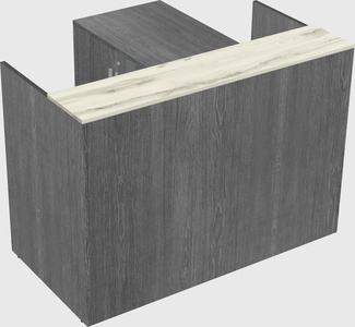 L-shaped modular reception