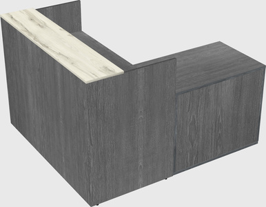 L-shaped modular reception