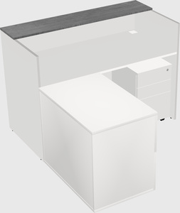 L-shaped modular reception