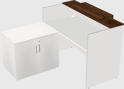 L-shaped modular reception