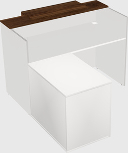 L-shaped modular reception