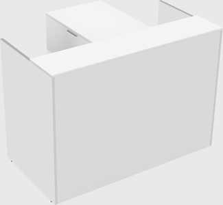 L-shaped modular reception