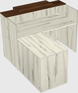 L-shaped modular reception