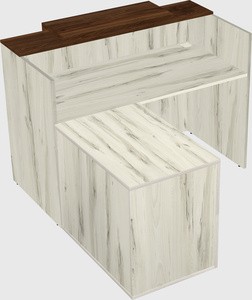 L-shaped modular reception