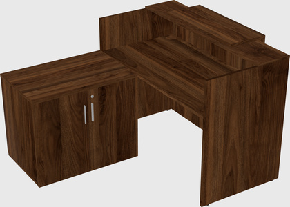 L-shaped modular reception
