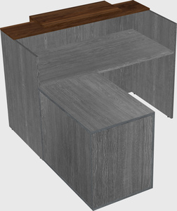 L-shaped modular reception