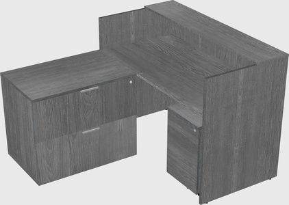 L-shaped modular reception