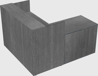 L-shaped modular reception
