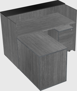 L-shaped modular reception