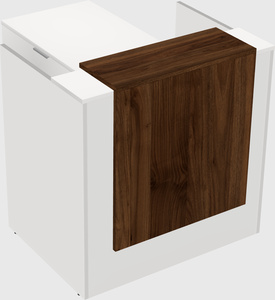 L-shaped modular reception