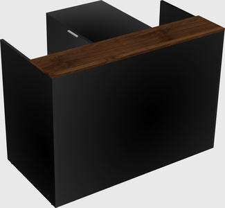 L-shaped modular reception