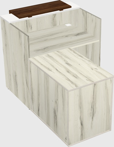 L-shaped modular reception