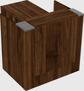 L-shaped modular reception