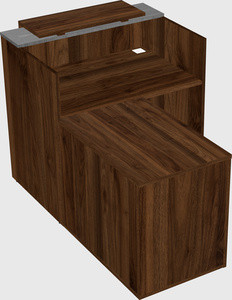 L-shaped modular reception