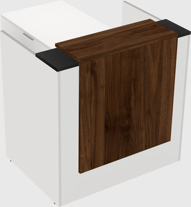L-shaped modular reception