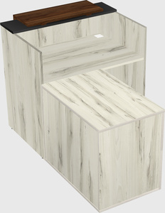 L-shaped modular reception