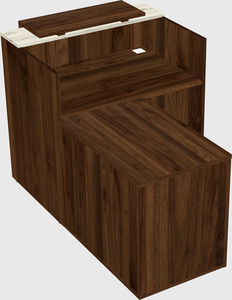 L-shaped modular reception
