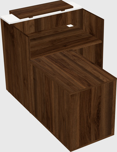 L-shaped modular reception