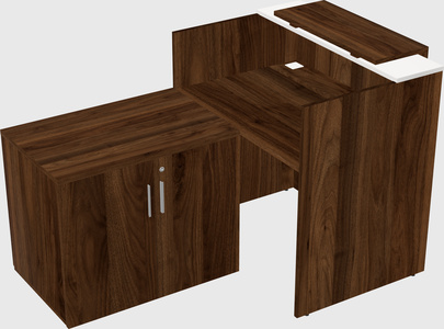 L-shaped modular reception