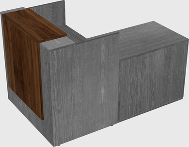 L-shaped modular reception