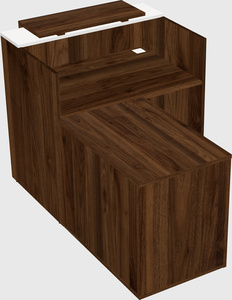 L-shaped modular reception