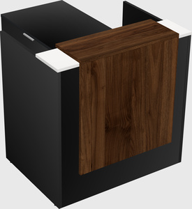 L-shaped modular reception
