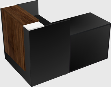 L-shaped modular reception