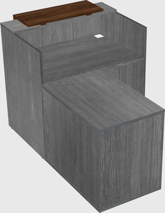 L-shaped modular reception