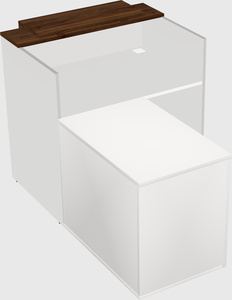 L-shaped modular reception