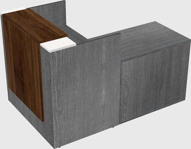 L-shaped modular reception