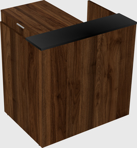 L-shaped modular reception