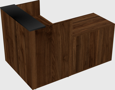 L-shaped modular reception