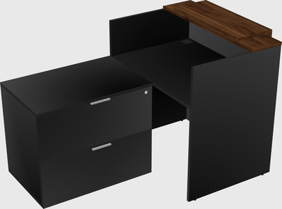 L-shaped modular reception