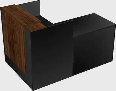 L-shaped modular reception