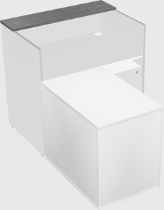 L-shaped modular reception