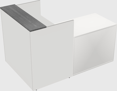 L-shaped modular reception