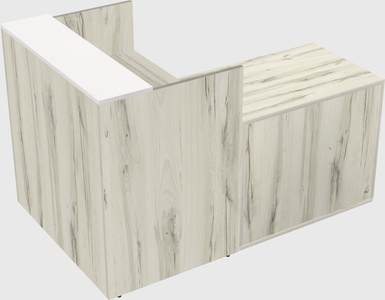 L-shaped modular reception