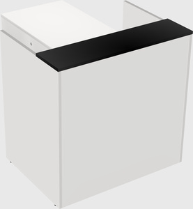 L-shaped modular reception