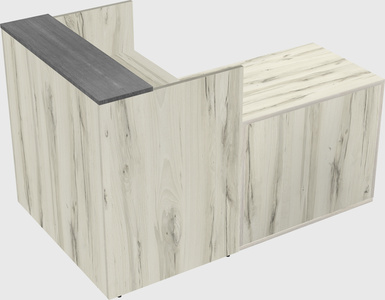 L-shaped modular reception