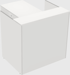L-shaped modular reception
