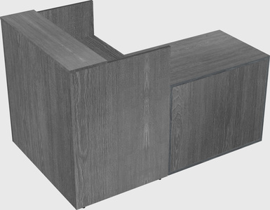L-shaped modular reception