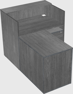 L-shaped modular reception