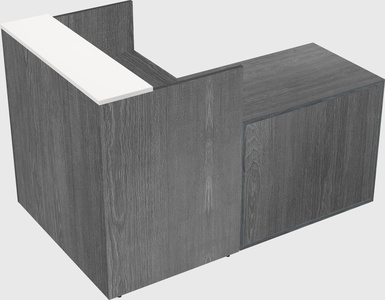 L-shaped modular reception