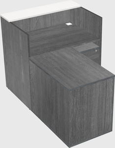 L-shaped modular reception