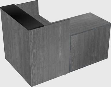 L-shaped modular reception